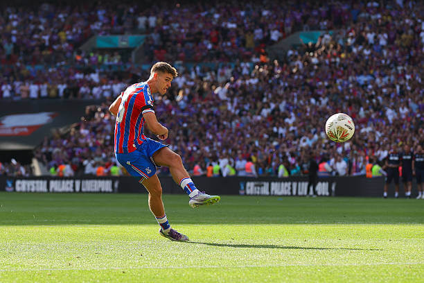 Crystal Palace vs Liverpool Review: Justin Devenny scores the final penalty in the shootout during the 2025 FA Community Shield match between Crystal Palace and Liverpool at Wembley Stadium on August 10, 2025.