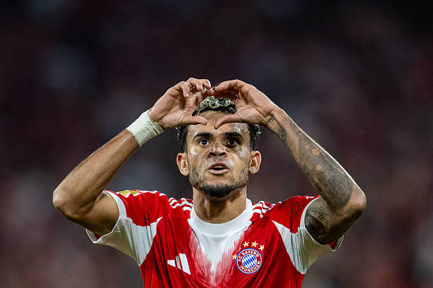 Bayern Munich vs RB Leipzig Review: Luis Diaz celebrates his goal during the Bundesliga match between Bayern Munich and RB Leipzig at the Allianz Arena on August 22, 2025.