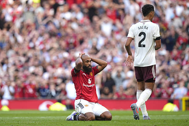 Manchester United vs Arsenal Review: Bryan Mbeumo rues a missed chance during the Premier League match between Manchester United and Arsenal at Old Trafford on August 17, 2025.