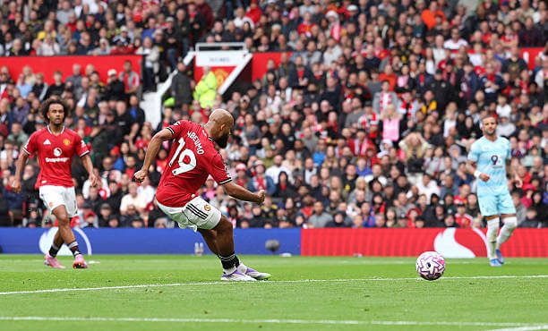 Manchester United vs Burnley Review: Bryan Mbeumo scores during the Premier League match between Manchester United and Burnley at Old Trafford on August 30, 2025.