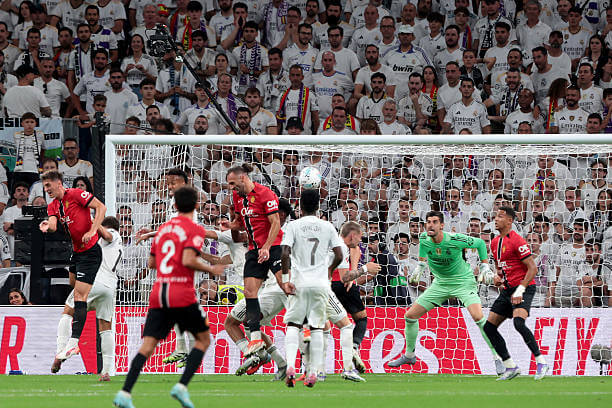 Real Madrid vs Mallorca Review: Vedat Muriqi scores during the La Liga match between Real Madrid and Mallorca at the Estadio Santiago Bernabeu on August 30, 2025.