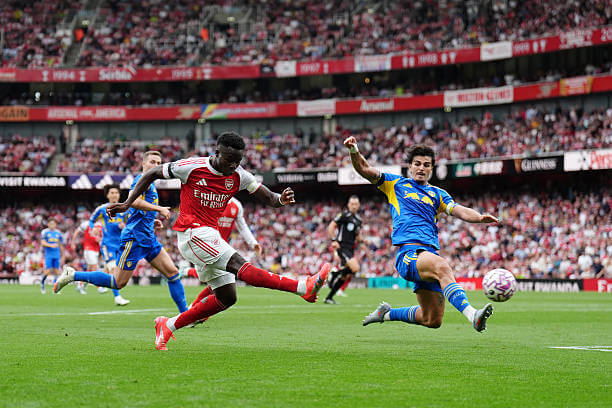 Arsenal vs Leeds Review: Bukayo Saka scores during the Premier League match between Arsenal and Leeds at the Emirates Stadium on August 23, 2025.