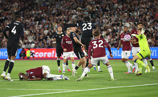 West Ham vs Chelsea Review: Trevor Chalobah scores during the Premier League match between West Ham and Chelsea at the London Stadium on August 22, 2025.
