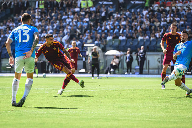 Lazio vs AS Roma Review: Lorenzo Pellegrini scores during the Serie A match between Lazio and AS Roma at the Stadio Olimpico on September 21, 2025.