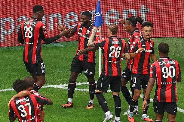 Ligue 1 Roundup, Matchday 4: Jeremie Boga celebrates with his teammates during the Ligue 1 match between OGC Nice and Nantes at the Allianz Riviera Stadium on September 13, 2025.