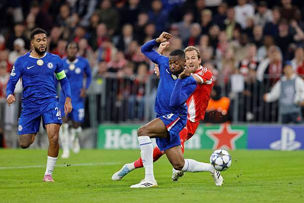 Bayern Munich vs Chelsea Review: Harry Kane scores his second goal of the game from during the UEFA Champions League 2025/26 League Phase MD1 match between Bayern Munich and Chelsea at the Allianz Arena on September 17, 2025.