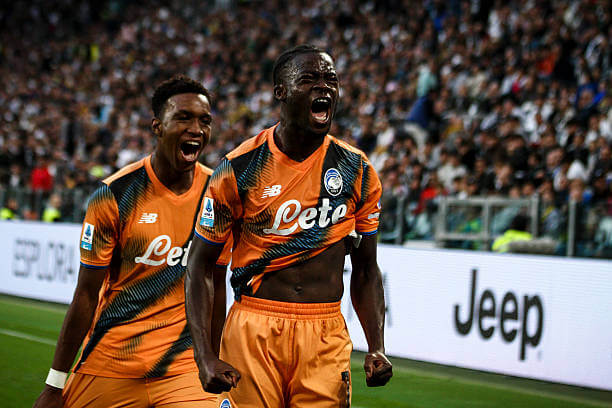 Juventus vs Atalanta Review: Kamaldeen Sulemana celebrates his goal during the Serie A match between Juventus and Atalanta at the Allianz Stadium on September 27, 2025.