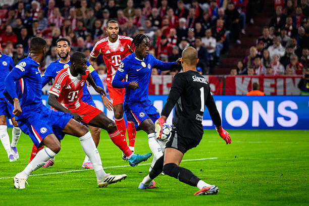 Bayern Munich vs Chelsea Review: Trevoh Chalobah scores an own goal during the UEFA Champions League 2025/26 League Phase MD1 match between Bayern Munich and Chelsea at the Allianz Arena on September 17, 2025.