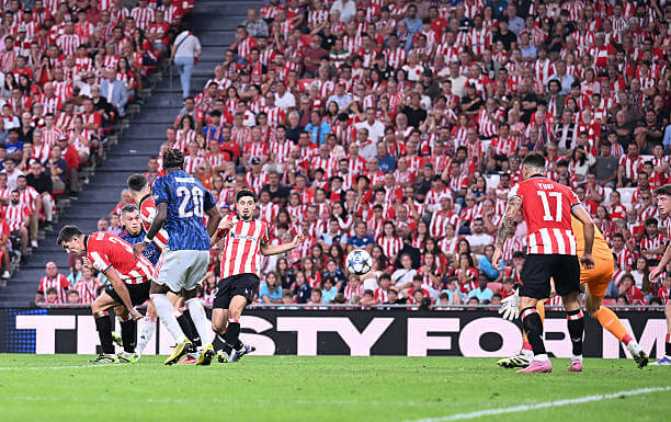 Athletic Bilbao vs Arsenal Review: Leandro Trossard scores during the UEFA Champions League 2025/26 League Phase MD1 match between Athletic Bilbao and Arsenal at the San Mamés Stadium on September 16, 2025.