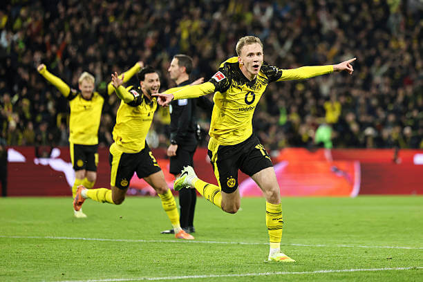 Bundesliga Roundup, Matchday 8: Maximilian Beier celebrates his goal during the Bundesliga match between Dortmund and FC Cologne at the Signal Iduna Park on October 25, 2025.