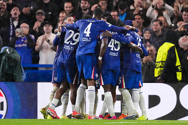 Chelsea vs Ajax Review: Chelsea players celebrate during the UEFA Champions League 2025/26 League Phase MD3 match between Chelsea and Ajax at Stamford Bridge on October 22, 2025.