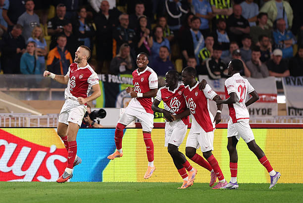 Monaco vs Manchester City Review: Eric Dier celebrates his goal during the UEFA Champions League 2025/26 League Phase MD2 match between Monaco and Manchester City at Stade Louis II on October 1, 2025.