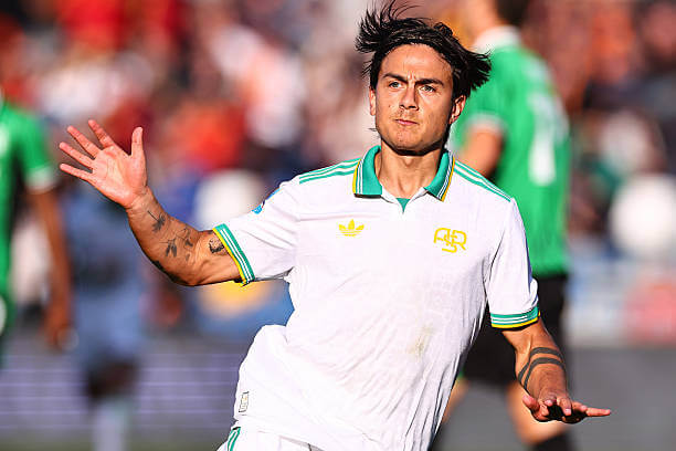 Serie A Roundup, Matchday 8: Paulo Dybala celebrates his goal during the Serie A match between Sassuolo and AS Roma at Mapei Stadium on October 26, 2025.