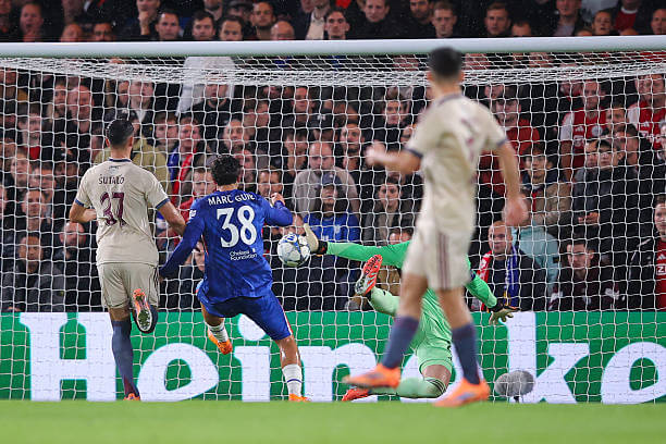 Chelsea vs Ajax Review: Marc Guiu scores during the UEFA Champions League 2025/26 League Phase MD3 match between Chelsea and Ajax at Stamford Bridge on October 22, 2025.