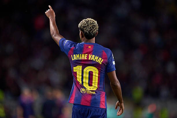 Barcelona vs Olympiacos Review: Lamine Yamal celebrates his goal during the UEFA Champions League 2025/26 League Phase MD3 match between Barcelona and Olympiacos at the Estadi Olimpic Lluis Companys on October 21, 2025.