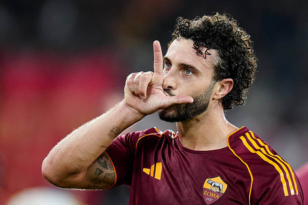 Serie A Roundup, Matchday 9: Mario Hermoso celebrates his goal during the Serie A match between AS Roma and Parma at Stadio Olimpico on October 29, 2025.