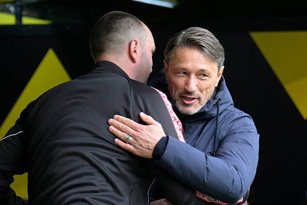 Dortmund vs RB Leipzig Review: Niko Kovac and Ole Werner greet each other after the Bundesliga match between Dortmund and RB Leipzig at the Signal Iduna Park on October 4, 2025.