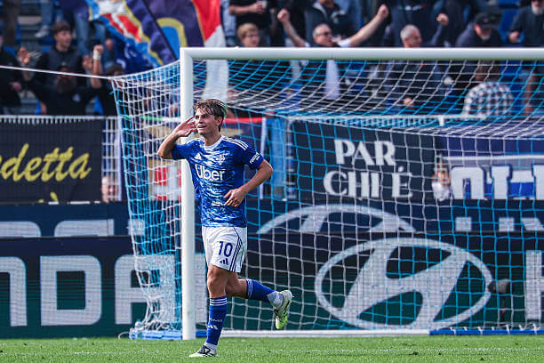 Serie A Roundup, Matchday 7: Nico Paz celebrates after his goal during Serie A match between Como and Juventus at Giuseppe Sinigaglia Stadium on October 19, 2025.