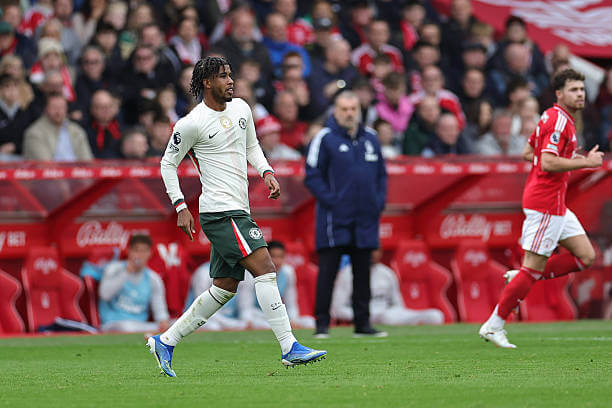 Nottingham Forest vs Chelsea Review: Andrey Santos in action during the Premier League match between Nottingham Forest and Chelsea at the City Ground on October 18, 2025.