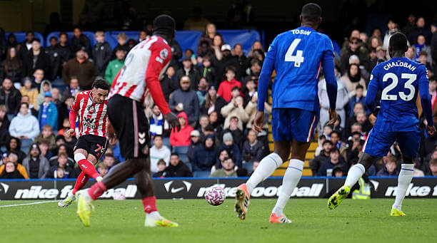Chelsea vs Sunderland Review: Chemsdine Talbi scores during the Premier League match between Chelsea and Sunderland at Stamford Bridge on October 25, 2025.