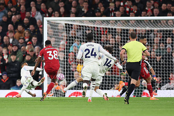 Liverpool vs Aston Villa Review: Ryan Gravenberch scores during the Premier League match between Liverpool and Aston Villa at Anfield on November 1, 2025.