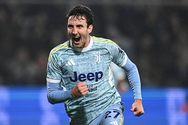 Serie A Roundup, Matchday 10: Andrea Cambiaso celebrates his goal during the Serie A match between Cremonese and Juventus at Stadio Giovanni Zini on November 01, 2025.