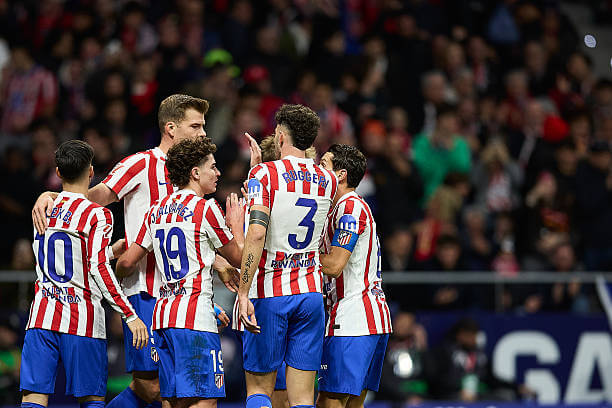 La Liga Roundup, Matchday 12: Atletico Madrid players celebrate during the La Liga match between Atlético Madrid and Levante at the Metropolitano on November 8, 2025.