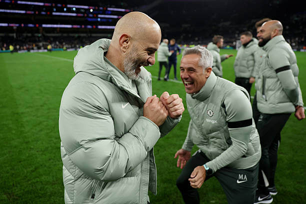 Tottenham vs Chelsea Review: Enzo Maresca celebrates after his team's victory in the Premier League match between Tottenham and Chelsea at the Tottenham Hotspur Stadium on November 01, 2025.