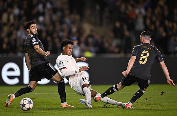 Qarabağ vs Chelsea Review: Estevao scores during the UEFA Champions League 2025/26 League Phase MD4 match between Qarabağ and Chelsea at the Tofiq Bahramov Stadium on November 05, 2025.