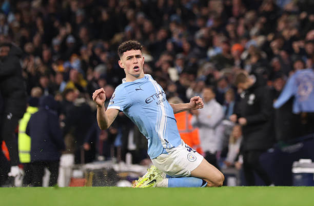 Manchester City vs Leeds Review: Phil Foden celebrates his second goal of the game during the Premier League match between Manchester City and Leeds at the Etihad Stadium on November 29, 2025.