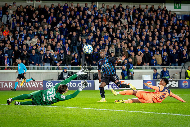 Club Brugge vs Barcelona Review: Carlo Forbs scores his first goal of the game during the UEFA Champions League 2025/26 League Phase MD4 match between Club Brugge and Barcelona at the Jan Breydel Stadion on November 5, 2025.