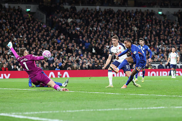 Tottenham vs Chelsea Review: Joao Pedro scores during the Premier League match between Tottenham and Chelsea at the Tottenham Hotspur Stadium on November 01, 2025.