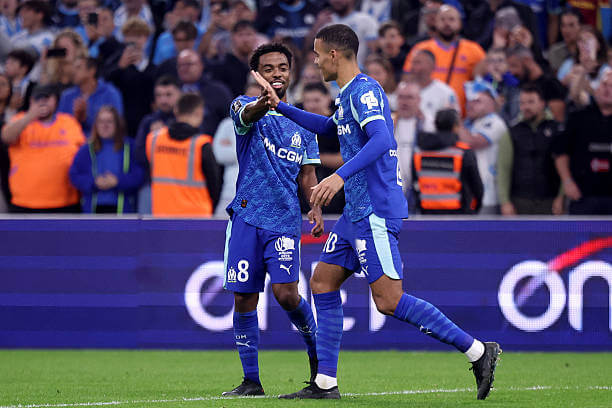 Ligue 1 Roundup, Matchday 12: Mason Greenwood celebrates his goal during the Ligue 1 match between Marseille and Brest at the Stade Velodrome on November 8, 2025.