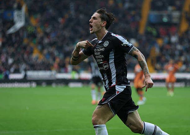 Serie A Roundup, Matchday 10: Nicolò Zaniolo celebrates his goal during the Serie A match between Udinese and Atalanta at Stadio Friuli on November 01, 2025.