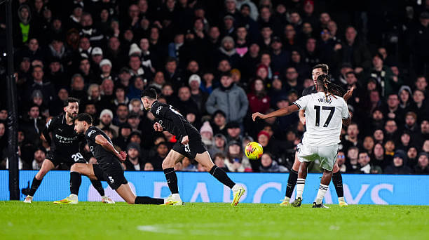 Fulham vs Manchester City Review: Alex Iwobi scores during the Premier League match between Fulham and Manchester City at Craven Cottage on December 02, 2025.