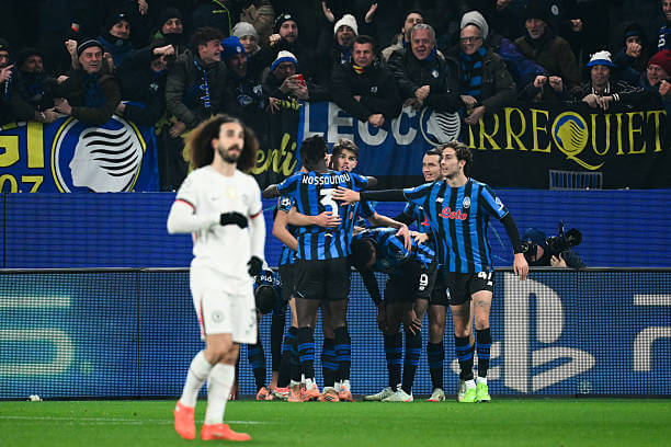 Atalanta vs Chelsea Review: Charles De Ketelaere celebrates his goal with his teammates during the UEFA Champions League 2025/2026 League Phase MD6 match between Atalanta and Chelsea at the New Balance Arena on December 6, 2025.