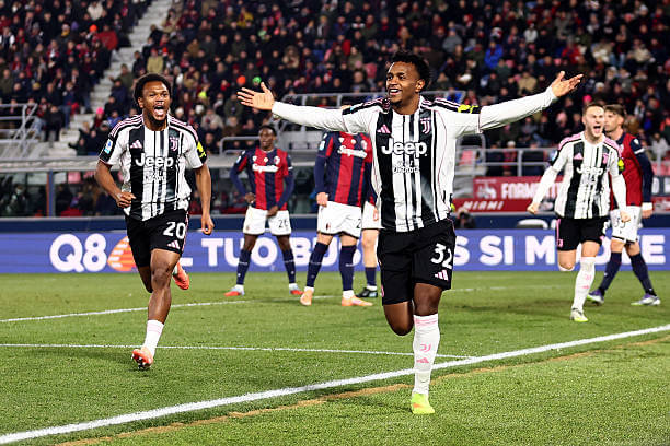 Serie A Roundup, Matchday 15: Juan David Cabal celebrates his goal during the Serie A match between Bologna and Juventus at Renato Dall'Ara Stadium on December 14, 2025.