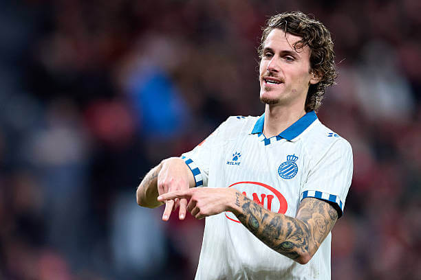 La Liga Roundup, Matchday 17: Carlos Romero celebrates his goal during the La Liga match between Athletic Bilbao and Espanyol at Estadio de San Mames on December 22, 2025.