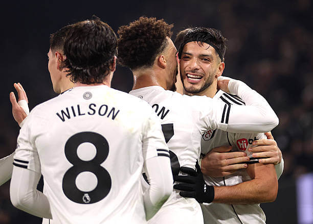 Premier League Roundup, Matchday 17: Raul Jimenez celebrates his goal with his teammates during the Premier League match between Fulham and Nottingham Forest at Craven Cottage on December 22, 2025.