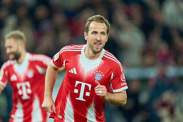 Bundesliga Roundup, Matchday 13: Harry Kane celebrates his goal during the Bundesliga match between Stuttgart and Bayern Munich at MHPArena on December 6, 2025.