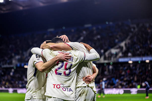 Ligue 1 Roundup, Matchday 14: Lille players celebrate during the Ligue 1 match between Le Havre and Lille at Stade Oceane on November 30, 2025.