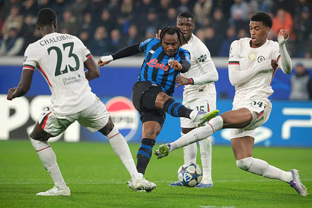 Atalanta vs Chelsea Review: Ademola Lookman in action during the UEFA Champions League 2025/2026 League Phase MD6 match between Atalanta and Chelsea at the New Balance Arena on December 6, 2025.