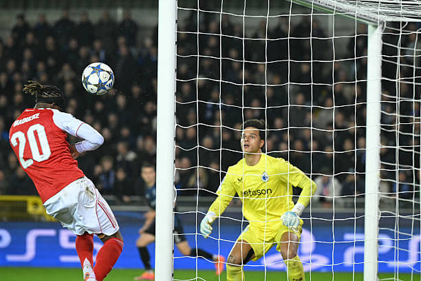Club Brugge vs Arsenal Review: Noni Madueke scores his second goal of the game during the UEFA Champions League 2025/26 League Phase MD6 match between Club Brugge and Arsenal at Jan Breydel Stadion on December 10, 2025.