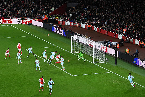 Arsenal vs Brentford Review: Mikel Merino scores during the Premier League match between Arsenal and Brentford at the Emirates Stadium on December 03, 2025.