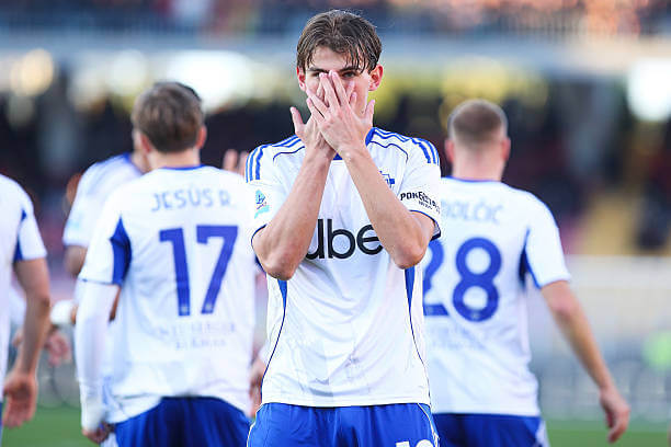 Serie A Roundup, Matchday 17: Nico Paz celebrates his goal during the Serie A match between Lecce and Como at Stadio Via del Mare on December 27, 2025.