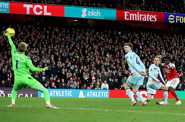 Arsenal vs Brentford Review: Bukayo Saka scores during the Premier League match between Arsenal and Brentford at the Emirates Stadium on December 03, 2025.