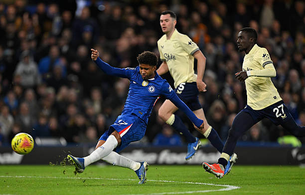 Chelsea vs Everton Review: Andrey Santos in action during the Premier League match between Chelsea and Everton at Stamford Bridge on December 13, 2025.