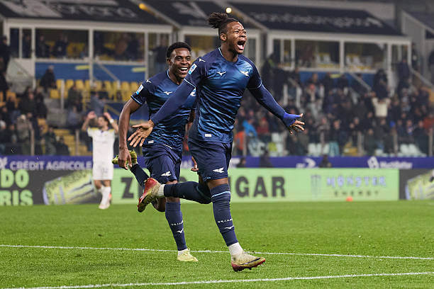 Serie A Roundup, Matchday 15: Tijjani Noslin celebrates his goal during the Serie A match between Parma and Lazio at Stadio Ennio Tardini on December 13, 2025.
