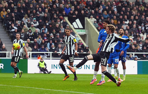Newcastle vs Chelsea Review: Nick Woltemade scores his second goal of the game during the Premier League match between Newcastle and Chelsea at St James' Park on December 20, 2025.