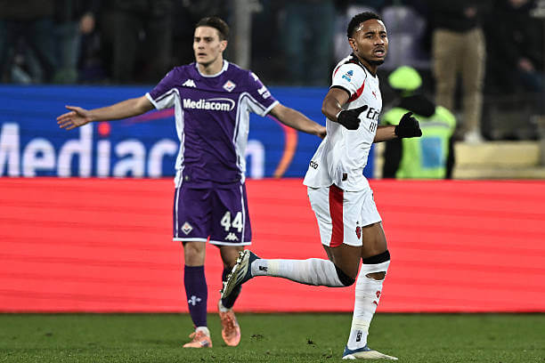 Serie A Roundup, Matchday 20: Christopher Nkumku celebrates his goal during the Serie A match between Fiorentina and AC Milan at Artemio Franchi on January 11, 2026.